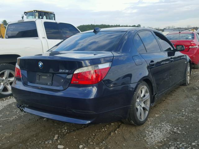 WBANB33504B113849 - 2004 BMW 545 I BLUE photo 4