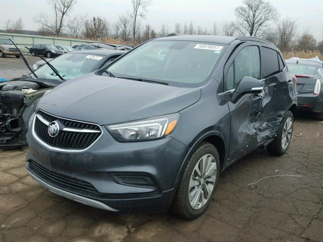 KL4CJASB0HB231568 - 2017 BUICK ENCORE PRE GRAY photo 2