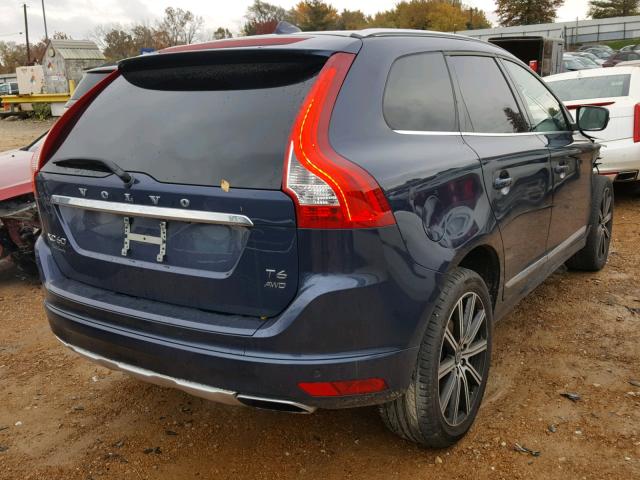 YV4902RM2F2642223 - 2015 VOLVO XC60 T6 BLUE photo 4