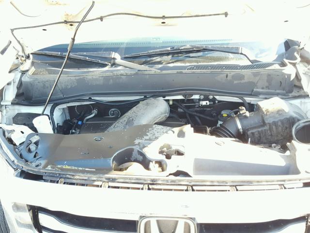 5FNYF3H62FB001804 - 2015 HONDA PILOT EXL WHITE photo 7