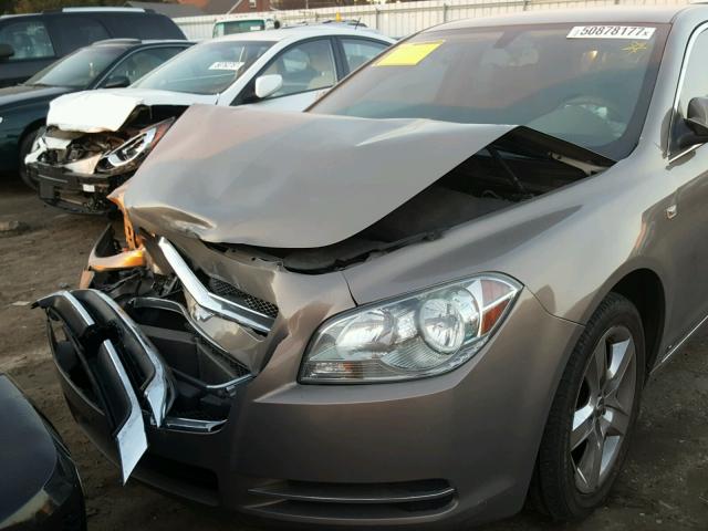 1G1ZH57B38F273312 - 2008 CHEVROLET MALIBU 1LT BROWN photo 9