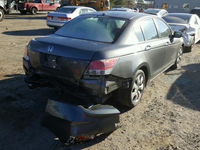 1HGCP36849A003614 - 2009 HONDA ACCORD EXL GRAY photo 4