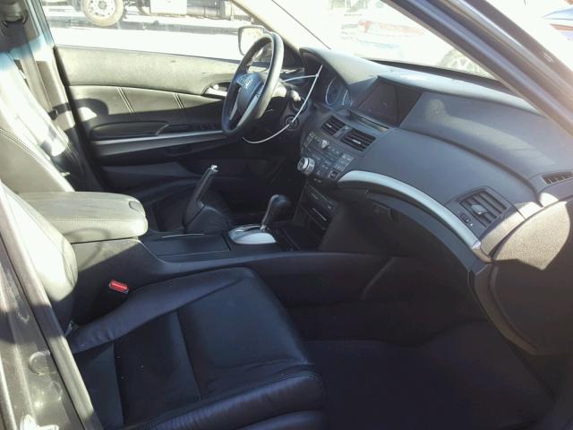 1HGCP36849A003614 - 2009 HONDA ACCORD EXL GRAY photo 5