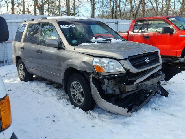 2HKYF18754H578161 - 2004 HONDA PILOT EXL BROWN photo 1