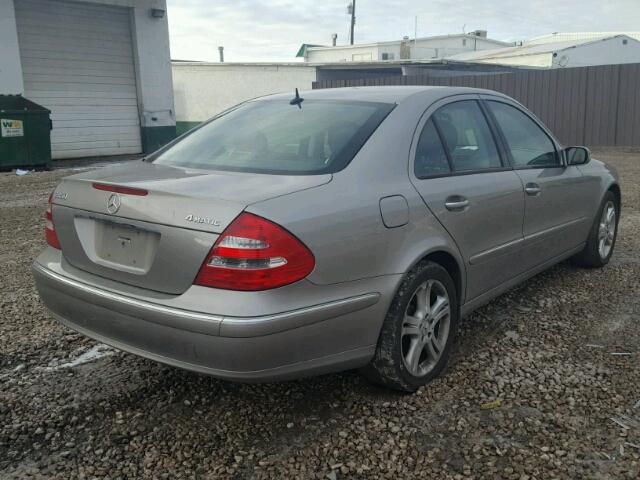 WDBUF87J66X207892 - 2006 MERCEDES-BENZ E 350 4MAT BEIGE photo 4