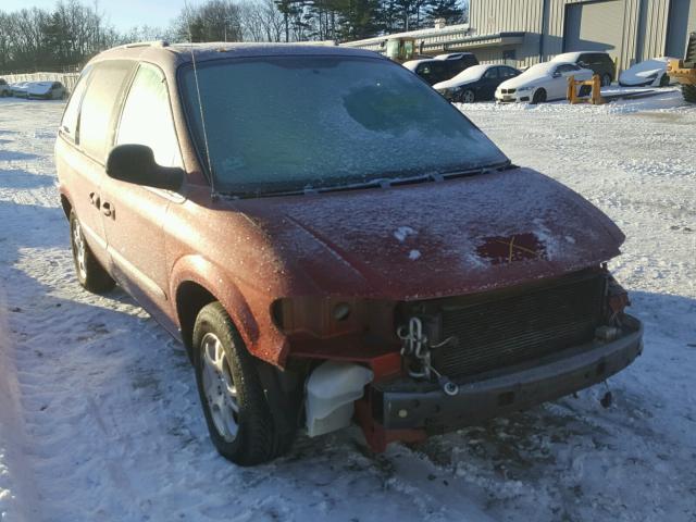 1D4GP45R44B507229 - 2004 DODGE CARAVAN SX RED photo 1