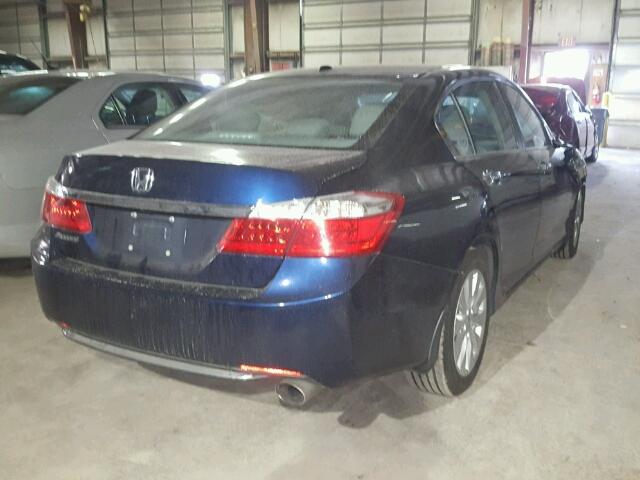 1HGCR2F89DA138536 - 2013 HONDA ACCORD EXL BLUE photo 4