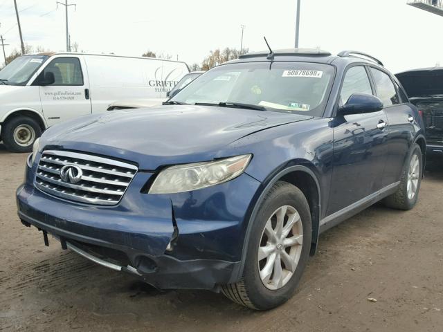 JNRAS08U46X104223 - 2006 INFINITI FX35 BLUE photo 2