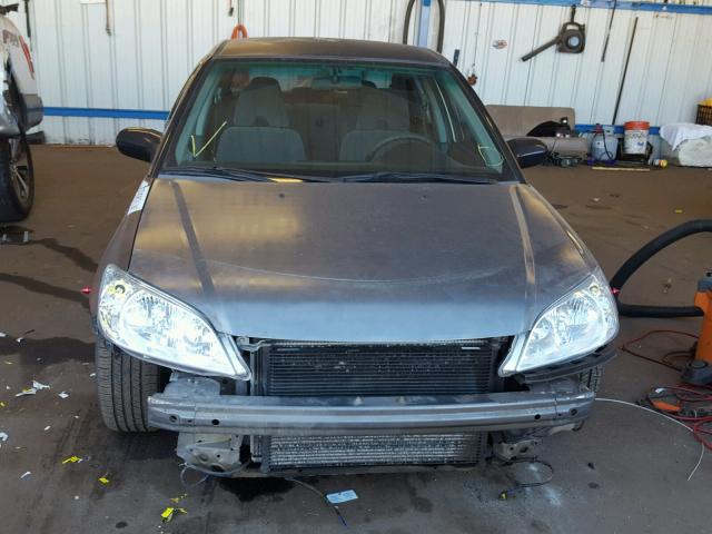 2HGES16524H518820 - 2004 HONDA CIVIC LX GRAY photo 9