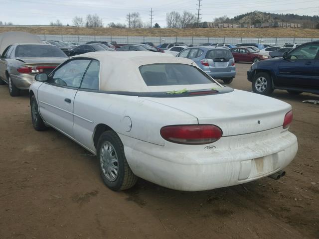 3C3EL45H2TT303294 - 1996 CHRYSLER SEBRING JX WHITE photo 3