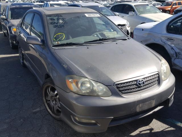 2T1BY32E55C376671 - 2005 TOYOTA COROLLA XR GRAY photo 1