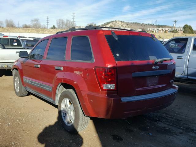 1J4HS48N45C524739 - 2005 JEEP GRAND CHER RED photo 3