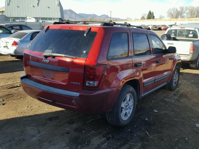 1J4HS48N45C524739 - 2005 JEEP GRAND CHER RED photo 4