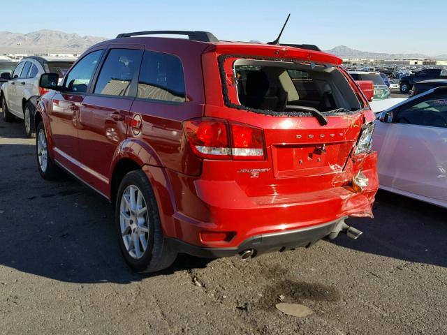 3C4PDCBG2FT569104 - 2015 DODGE JOURNEY SX RED photo 3