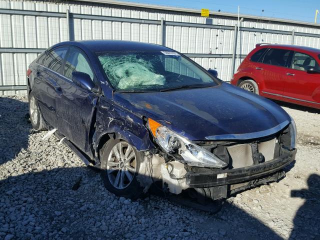 5NPEB4AC3DH780262 - 2013 HYUNDAI SONATA GLS BLUE photo 1