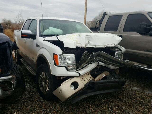 1FTFW1ET4CKD78624 - 2012 FORD F150 SUPER WHITE photo 1