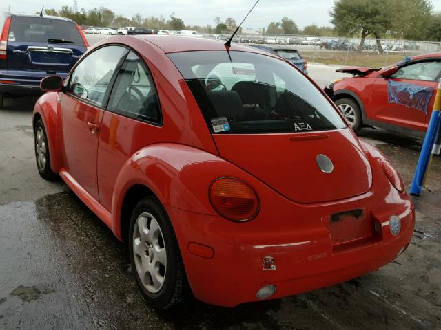 3VWCK21C53M406608 - 2003 VOLKSWAGEN NEW BEETLE RED photo 3