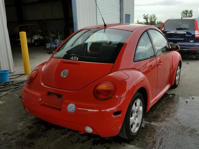 3VWCK21C53M406608 - 2003 VOLKSWAGEN NEW BEETLE RED photo 4