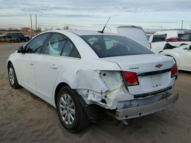 1G1PC5SH1B7121323 - 2011 CHEVROLET CRUZE LS WHITE photo 3