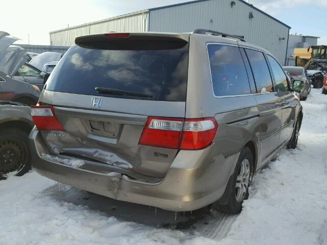 5FNRL38666B504832 - 2006 HONDA ODYSSEY EX BEIGE photo 4