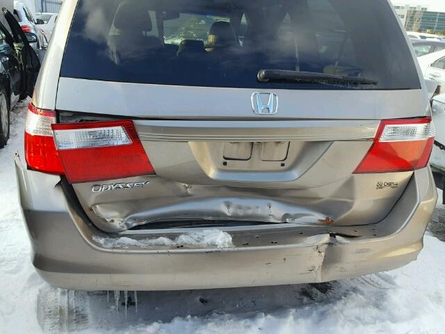 5FNRL38666B504832 - 2006 HONDA ODYSSEY EX BEIGE photo 9