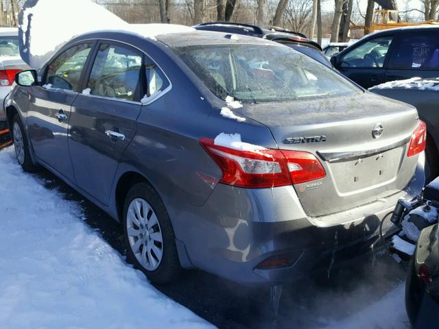 3N1AB7AP2GL684066 - 2016 NISSAN SENTRA S SILVER photo 3