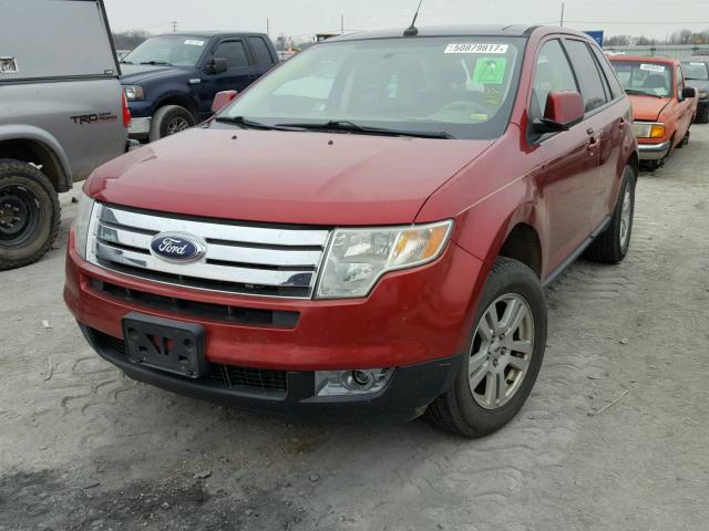 2FMDK38C47BB49169 - 2007 FORD EDGE SEL BURGUNDY photo 2