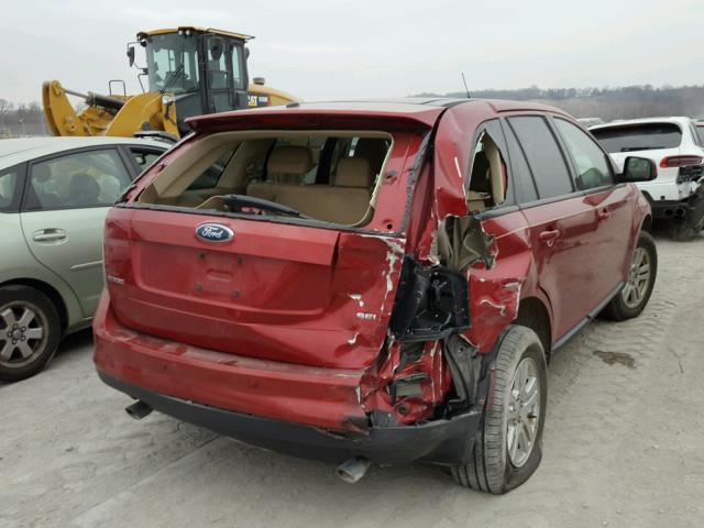 2FMDK38C47BB49169 - 2007 FORD EDGE SEL BURGUNDY photo 4