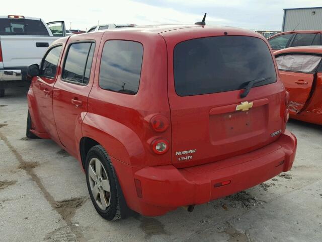 3GNCA13B99S597756 - 2009 CHEVROLET HHR LS RED photo 3