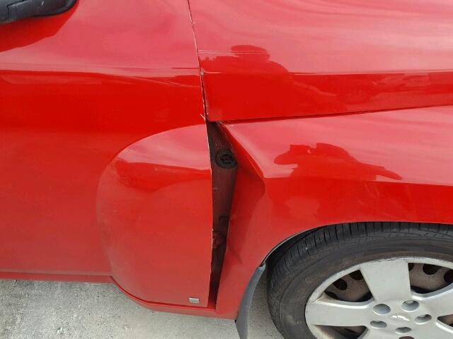 3GNCA13B99S597756 - 2009 CHEVROLET HHR LS RED photo 9