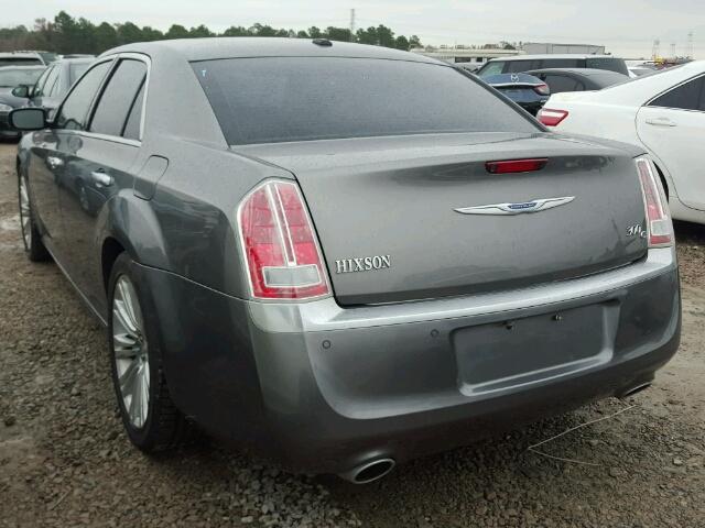 2C3CCAPT7CH311486 - 2012 CHRYSLER 300C LUXUR GRAY photo 3