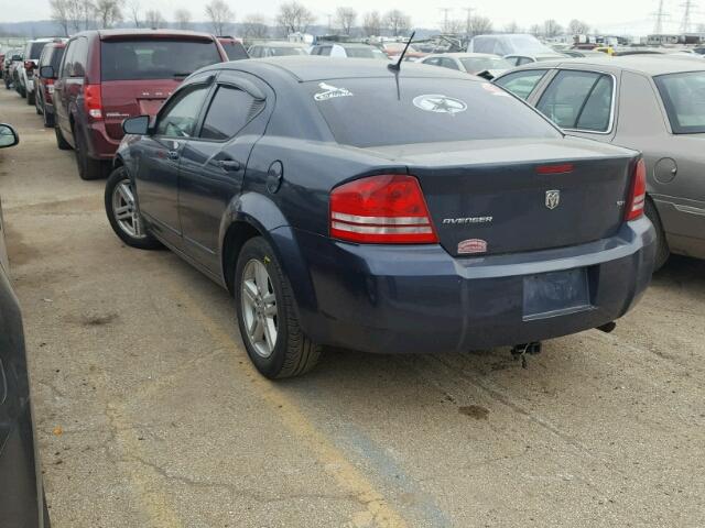 1B3LC56K58N227243 - 2008 DODGE AVENGER SX BLUE photo 3