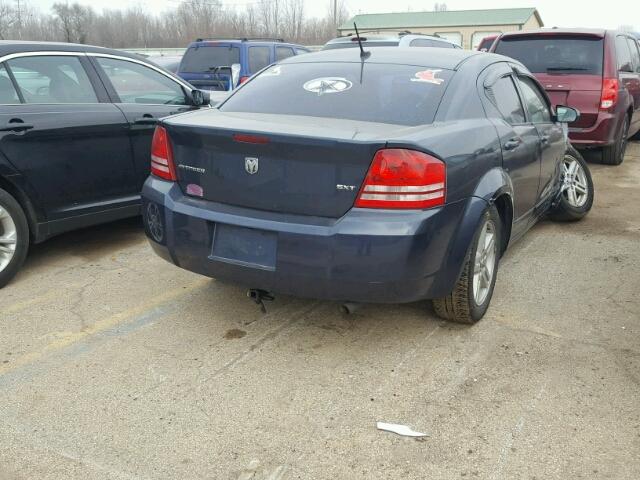 1B3LC56K58N227243 - 2008 DODGE AVENGER SX BLUE photo 4