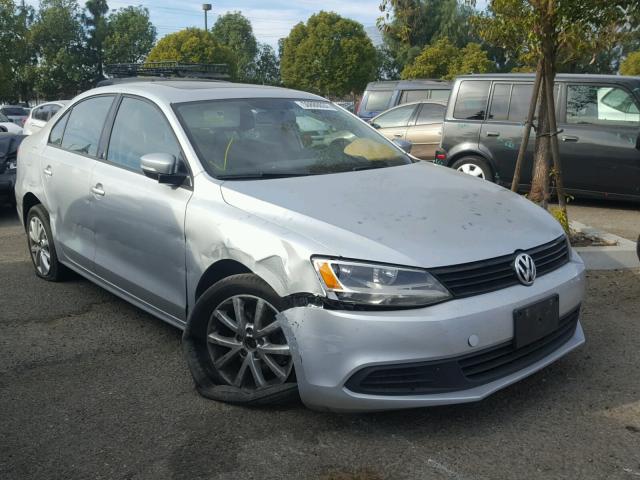 3VWDZ7AJ2BM378907 - 2011 VOLKSWAGEN JETTA SE SILVER photo 1