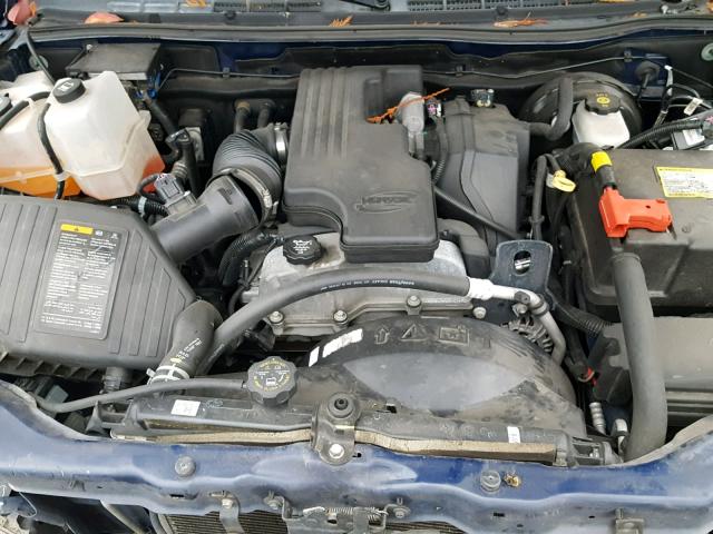 1GCESCF98C8158034 - 2012 CHEVROLET COLORADO L BLUE photo 7