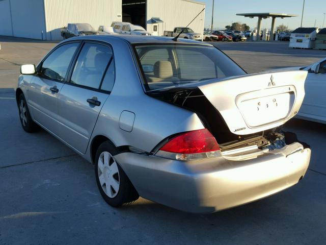 JA3AJ26E85U010922 - 2005 MITSUBISHI LANCER ES SILVER photo 3