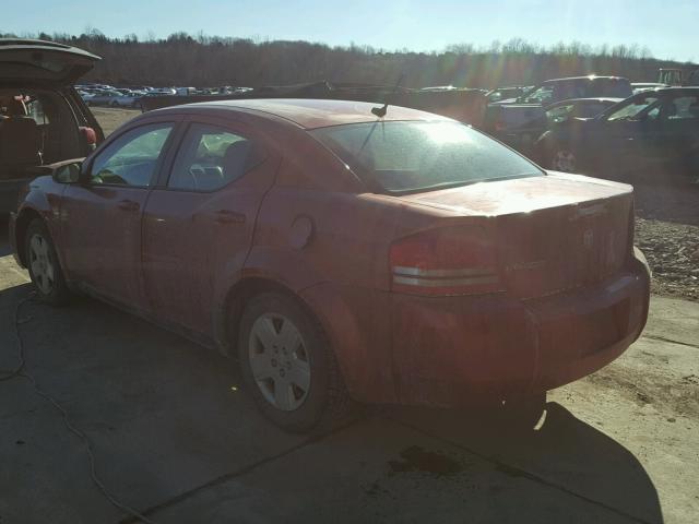 1B3LC46JX8N141105 - 2008 DODGE AVENGER SE ORANGE photo 3