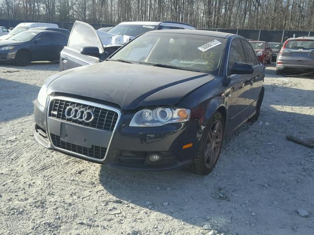 WAUDF78E78A018409 - 2008 AUDI A4 2.0T QU BLACK photo 2