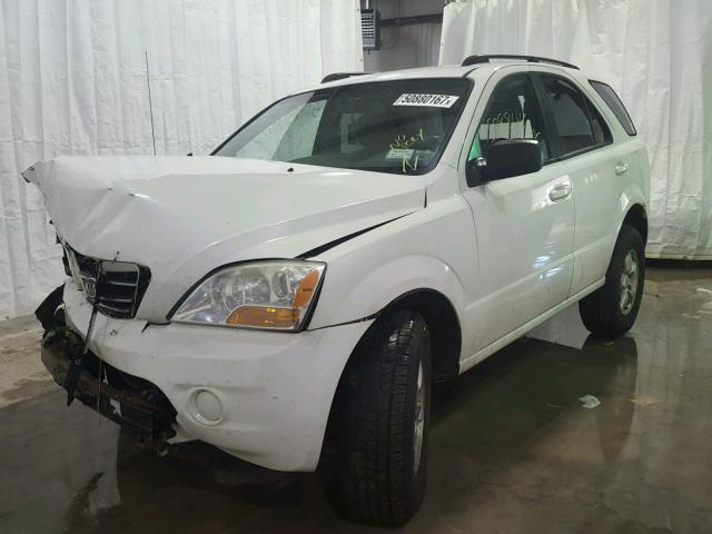 KNDJD735185767105 - 2008 KIA SORENTO EX WHITE photo 2