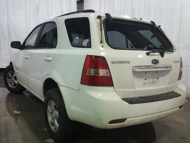 KNDJD735185767105 - 2008 KIA SORENTO EX WHITE photo 3