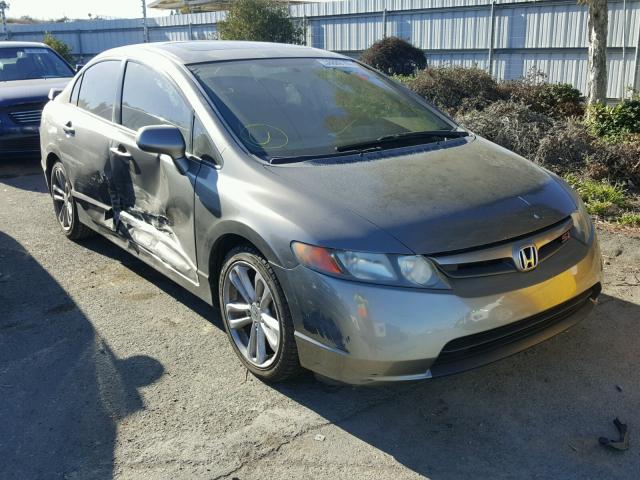 2HGFA55557H703190 - 2007 HONDA CIVIC SI GRAY photo 1