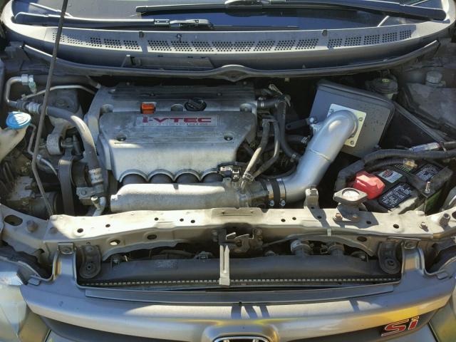 2HGFA55557H703190 - 2007 HONDA CIVIC SI GRAY photo 7