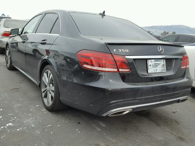 WDDHF5KB2EA829771 - 2014 MERCEDES-BENZ E 350 BLACK photo 3