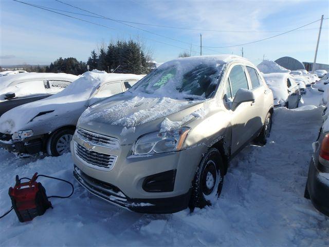 3GNCJPEB1EL140539 - 2014 CHEVROLET TRAX 1LT BEIGE photo 2