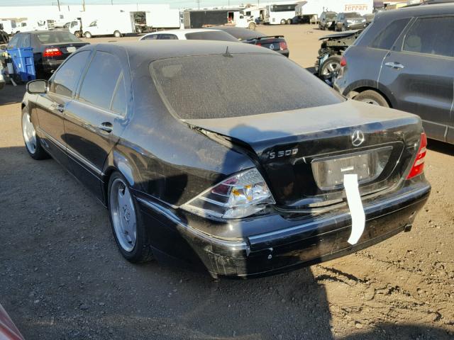 WDBNG75J7YA013859 - 2000 MERCEDES-BENZ S 500 BLACK photo 3