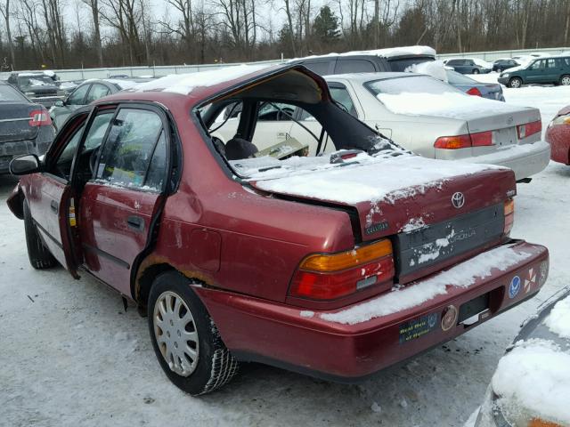 1NXAE09BXRZ157224 - 1994 TOYOTA COROLLA LE RED photo 3