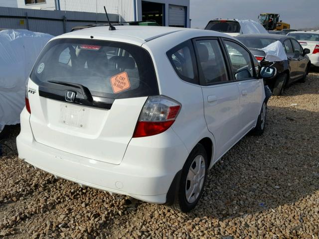 JHMGE8H34DC069158 - 2013 HONDA FIT WHITE photo 4