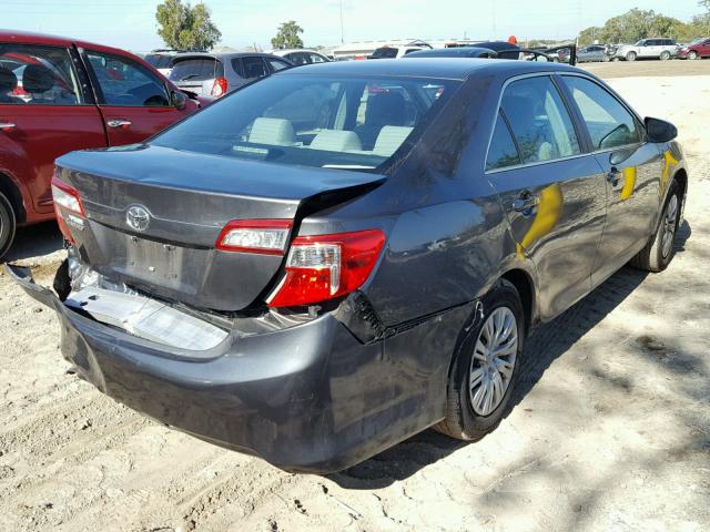 4T1BF1FK0EU769230 - 2014 TOYOTA CAMRY L GRAY photo 4