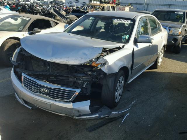 KNAGE228495309143 - 2009 KIA OPTIMA LX SILVER photo 2