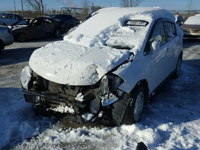 3N1BC1CP0CL379574 - 2012 NISSAN VERSA S WHITE photo 2